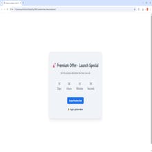 Countdown Landing Page | Light/Dark Mode gallery image