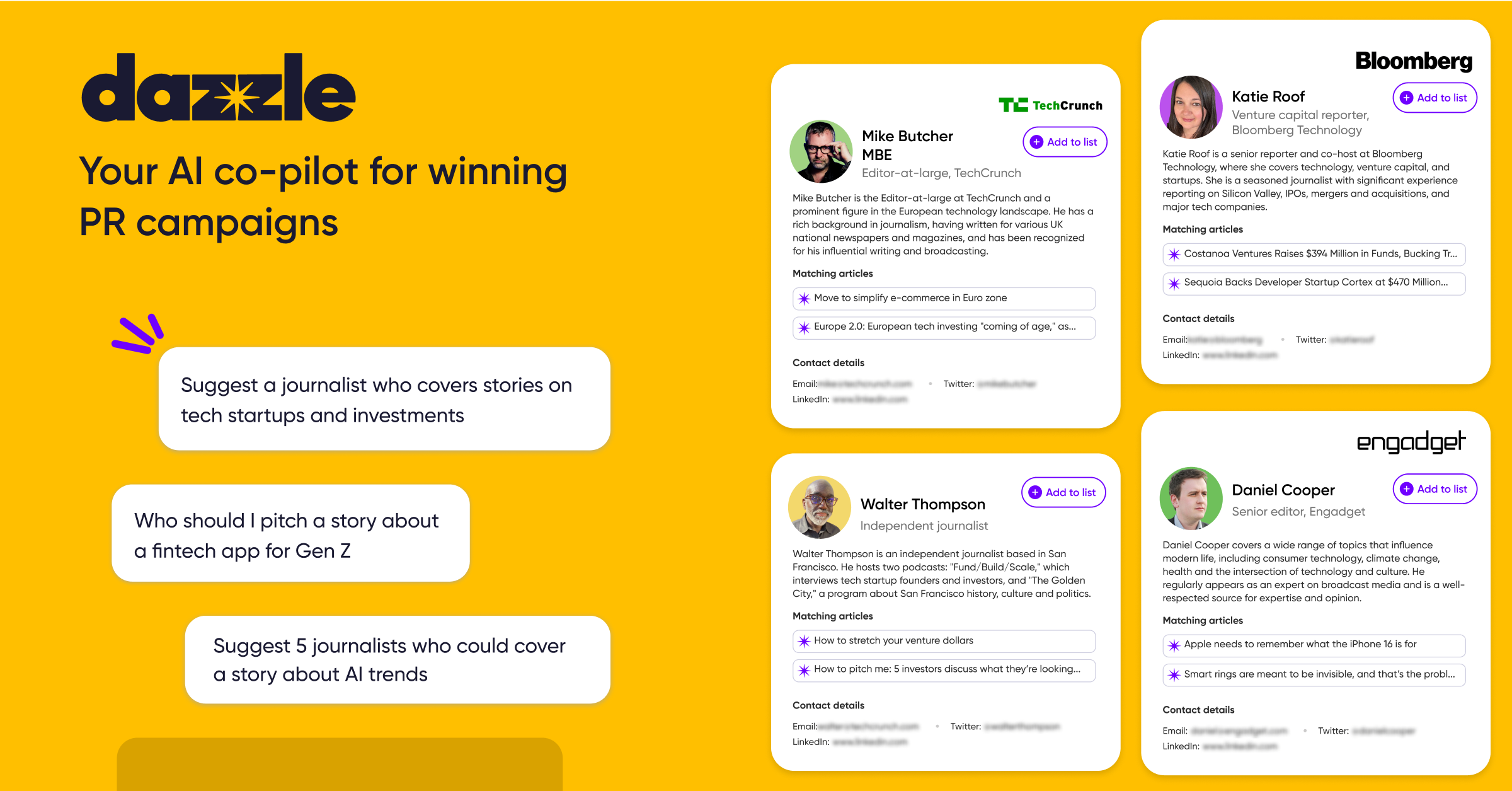 startuptile Dazzle-Your AI co-pilot for winning PR campaigns