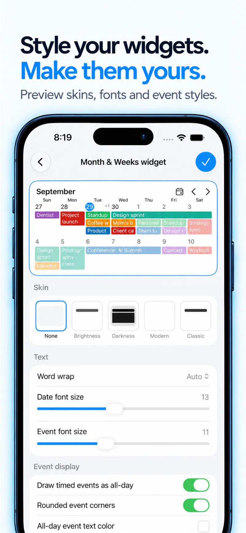 Calendar Widgets Suite screenshot 4