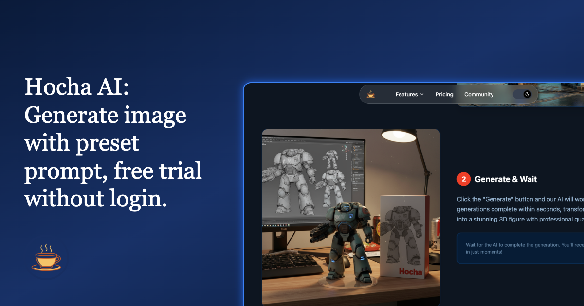 Hocha - Main product screenshot demonstrating key features and user interface