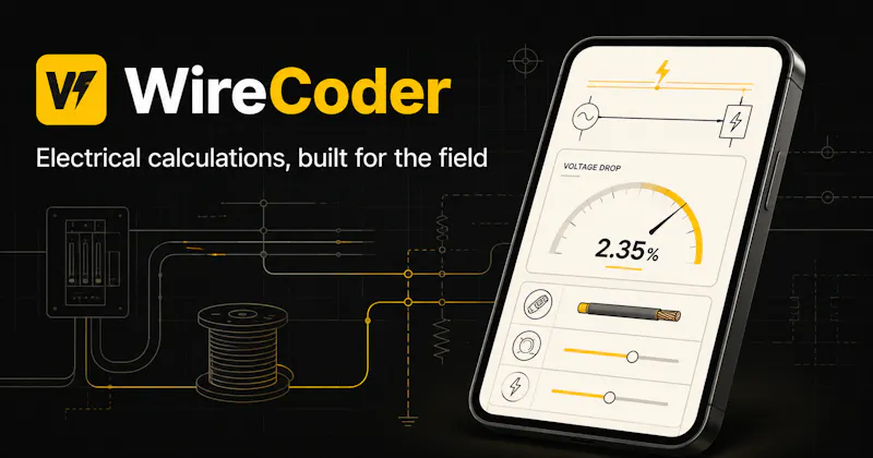 WireCoder - 5 NEC Electrical Calculators screenshot 2