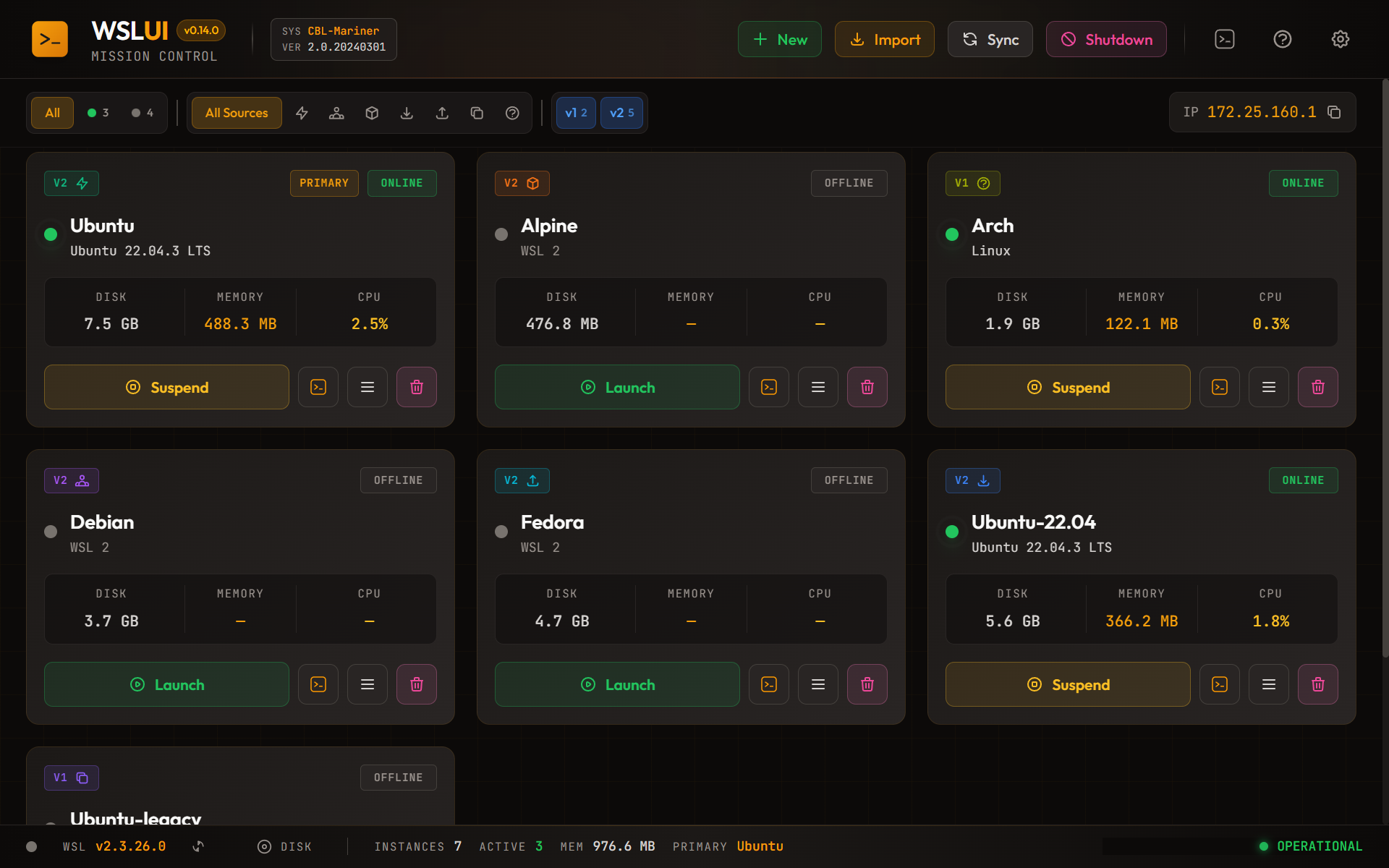 WSL UI gallery image