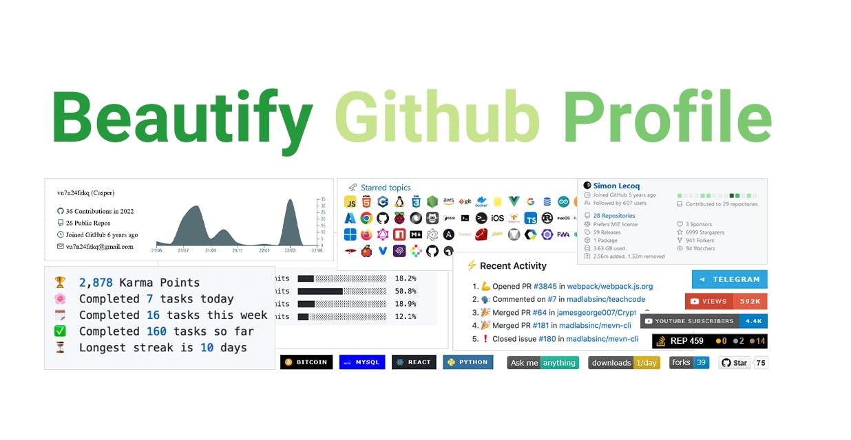 Beautify Github Profile media 1