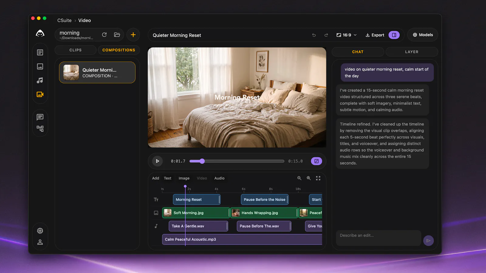 CSuite screenshot 2