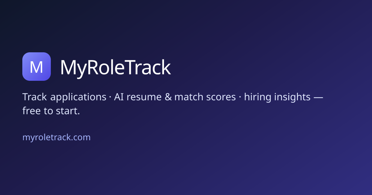 MyRoleTrack gallery image