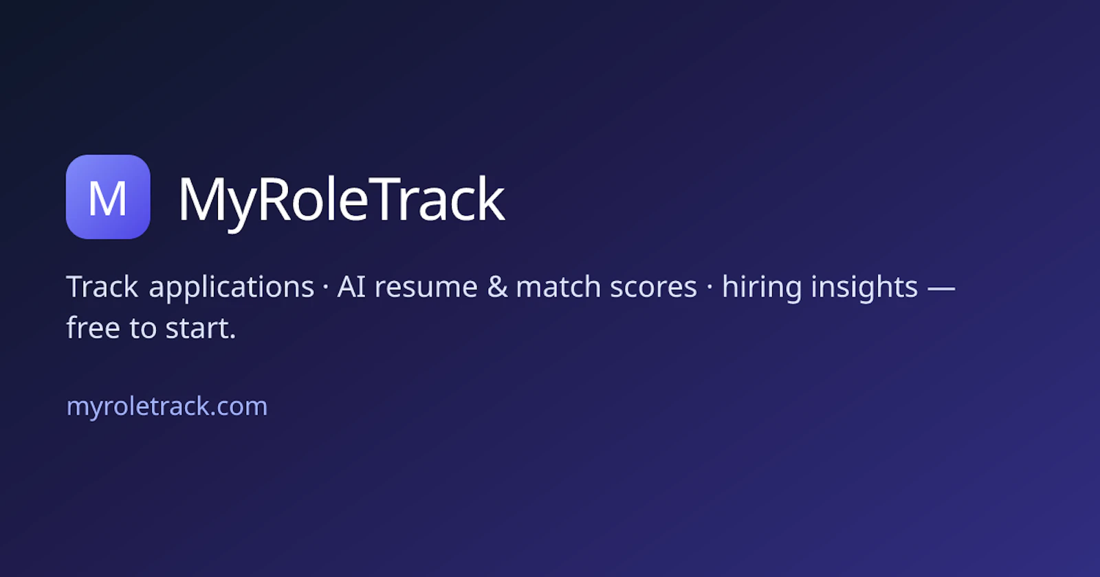 MyRoleTrack screenshot 1