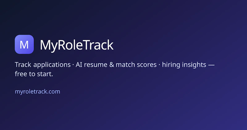 MyRoleTrack screenshot 1