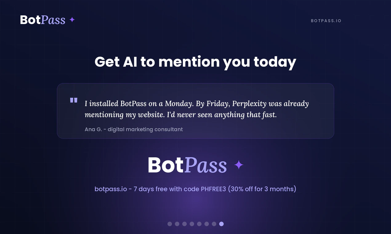 Botpass.io gallery image