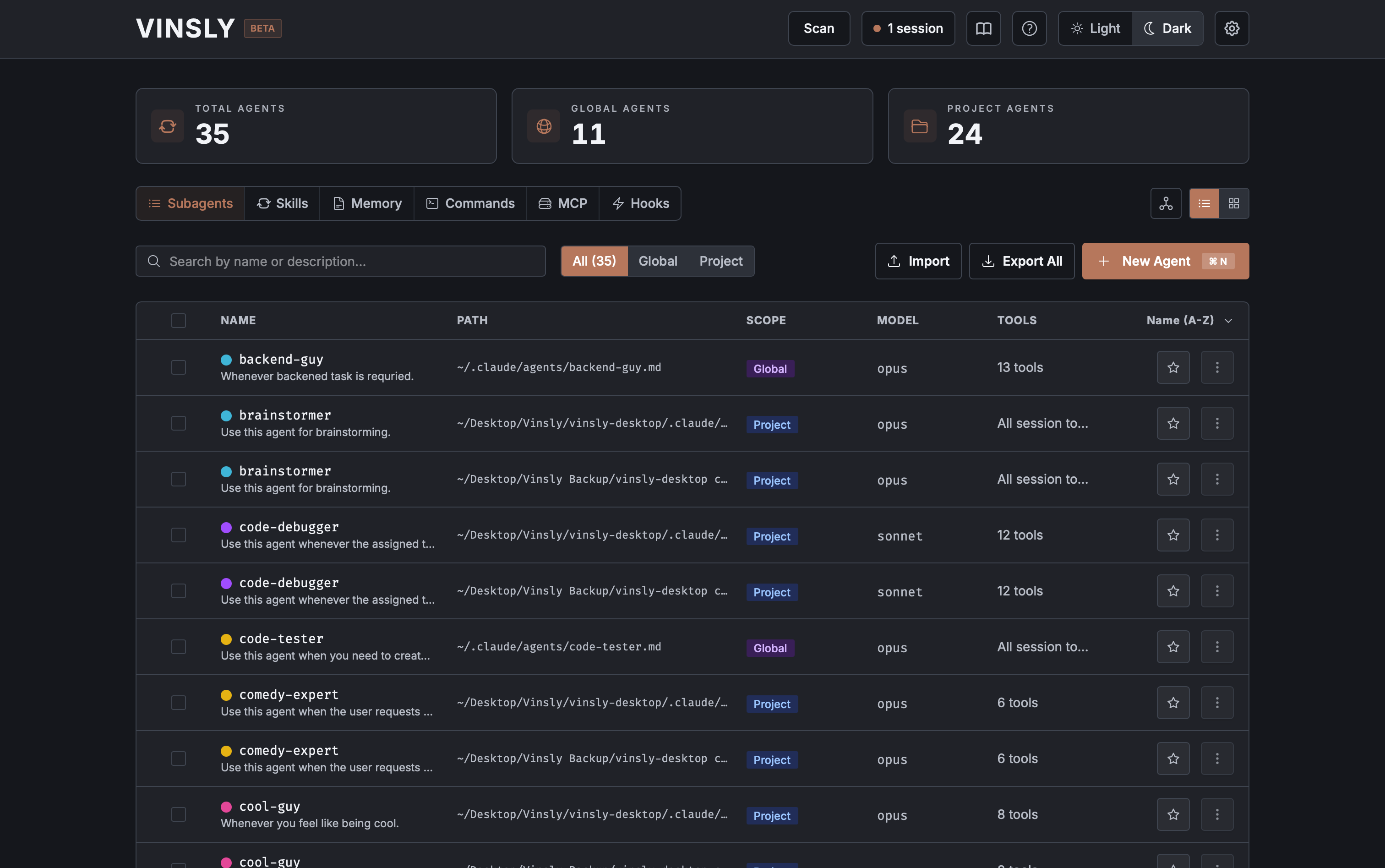 Vinsly - Screenshot 2 showing product features and functionality