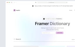 Fradict | Framer Dictionary media 2