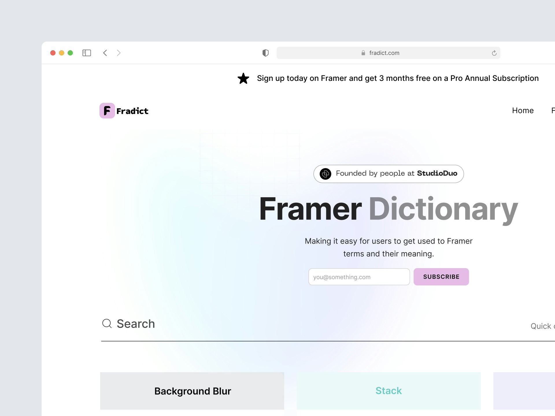 Fradict |Diccionario de Framer media 2