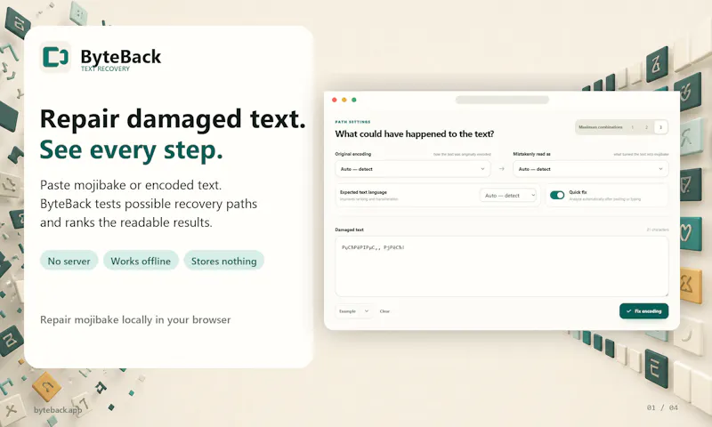 ByteBack screenshot 2