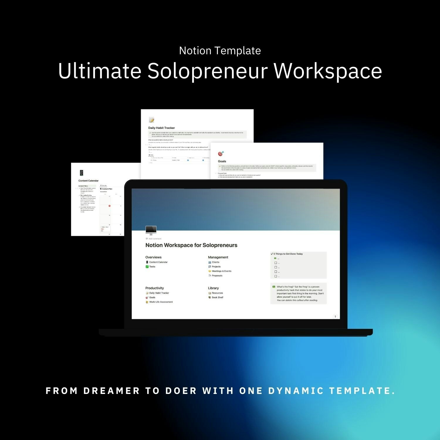 Notion Workspace for Solopreneurs