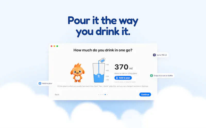 Sippo: Water reminder app for Mac screenshot 3