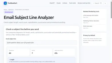 Email Subject Line Analyzer gallery image