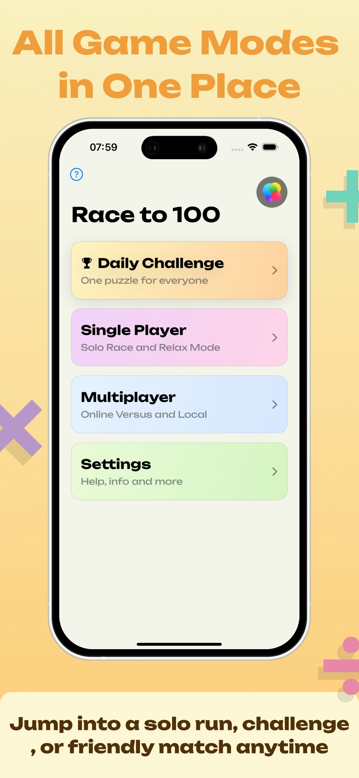 Race to 100: Brain Puzzle Game gallery image