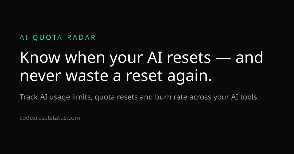 Codex Reset Status gallery image
