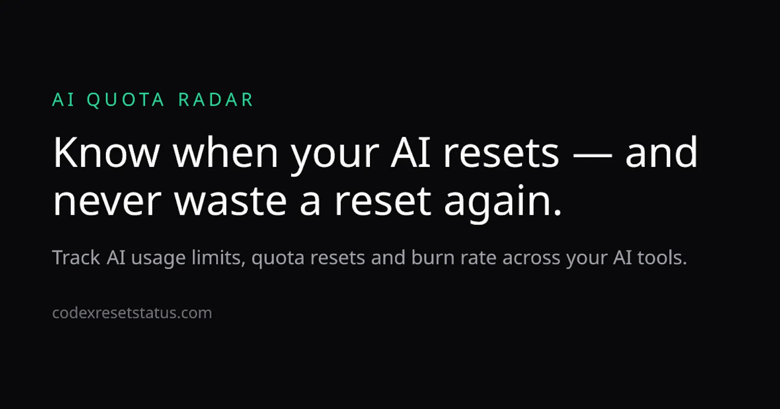 Codex Reset Status screenshot 1