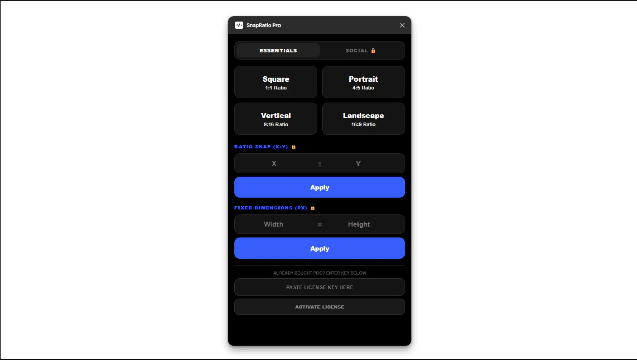 SnapRatio Pro screenshot 1