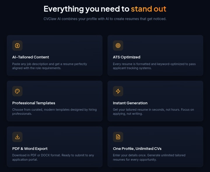 CVClaw AI gallery image