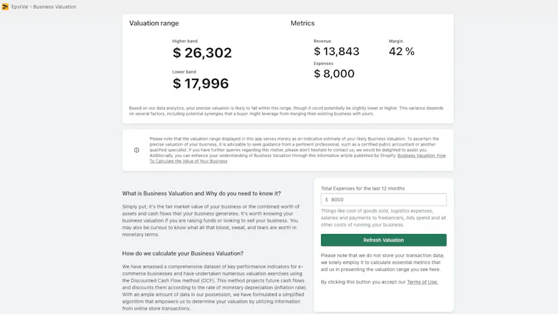 EpsiVal ‑ Business Valuation gallery image