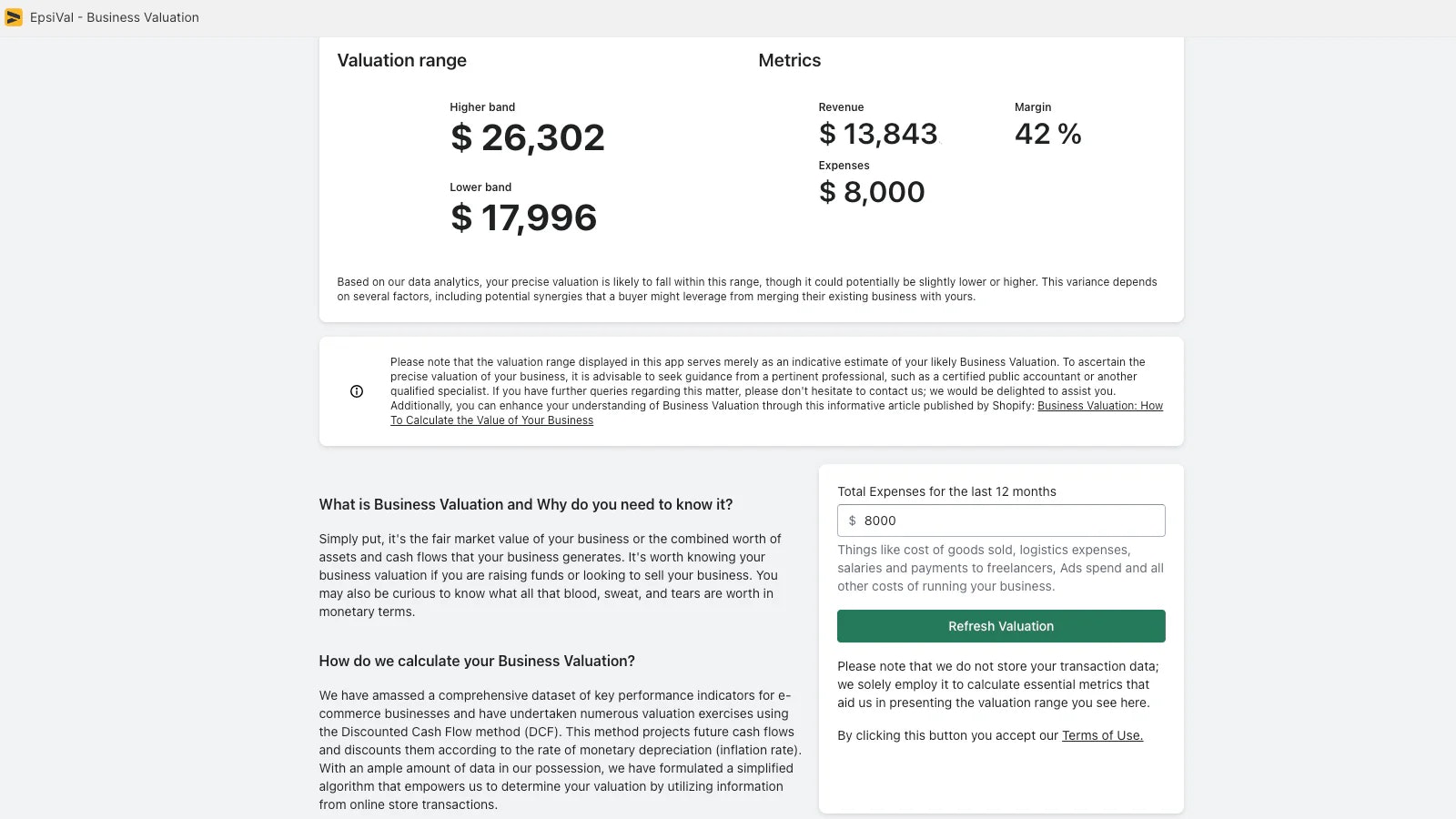 Epsival - Avaliação de negócios media 2