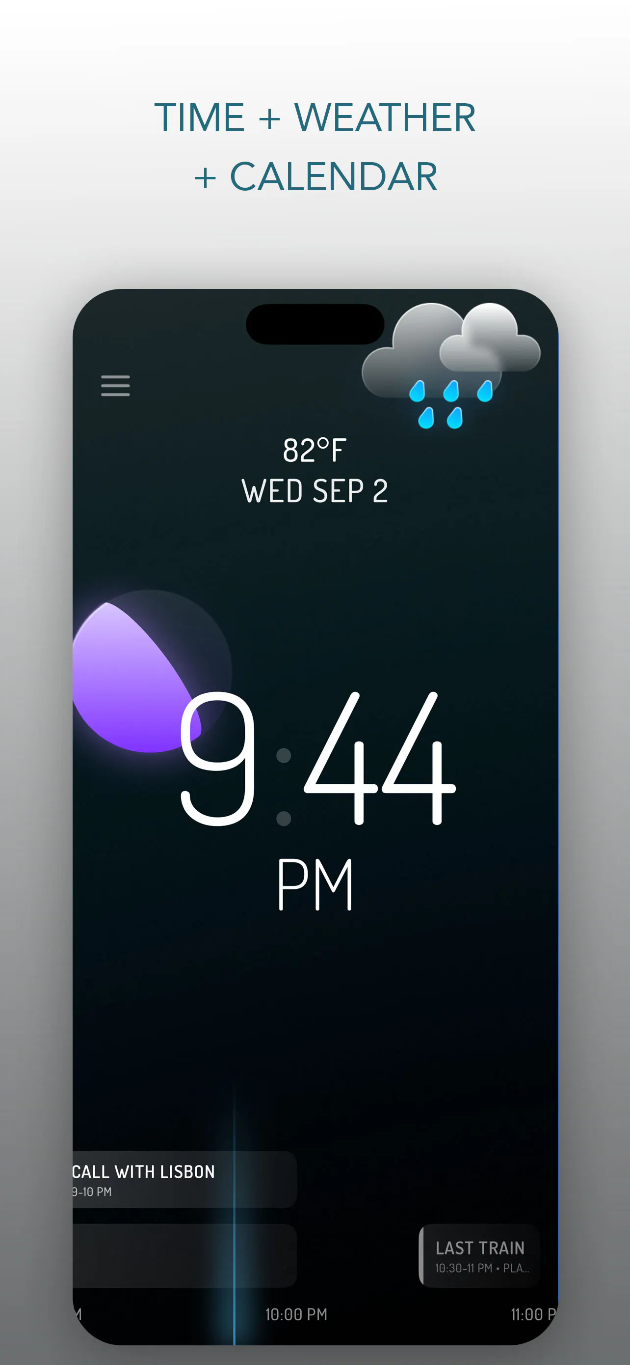 Present: Clock + Weather + Calendar gallery image