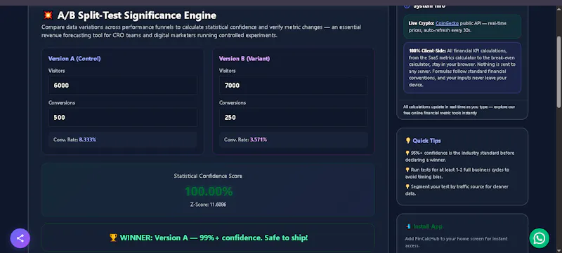 FinCalcHub Marketing screenshot 2