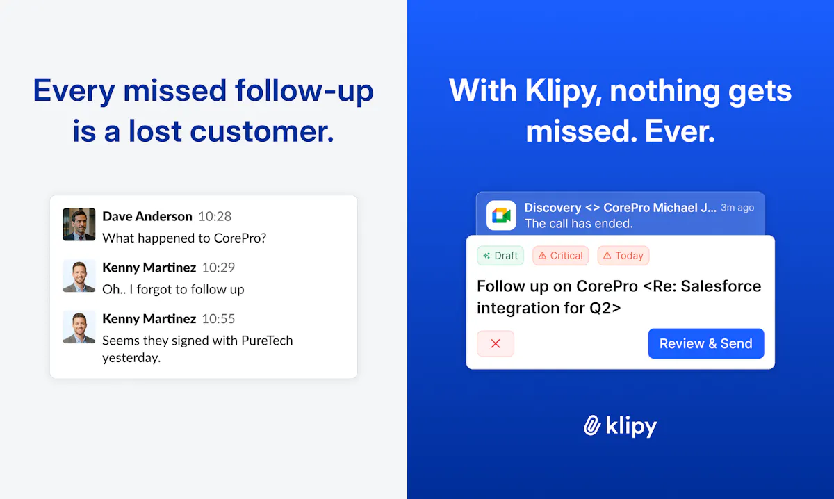 Klipy — Does the work after every call