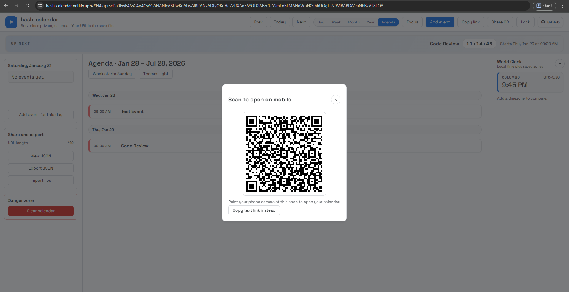 Hash Calendar gallery image