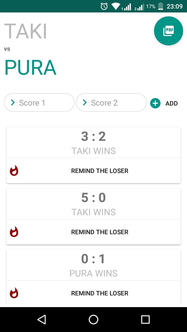 MATCHUPS - Pocket Scoreboard gallery image