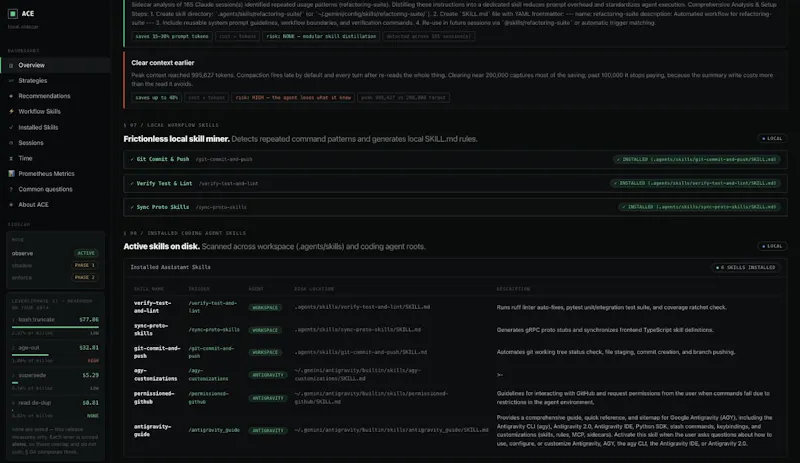 ACE Sidecar screenshot 2