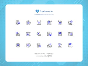 Download Electric Vehicle Icons gallery image