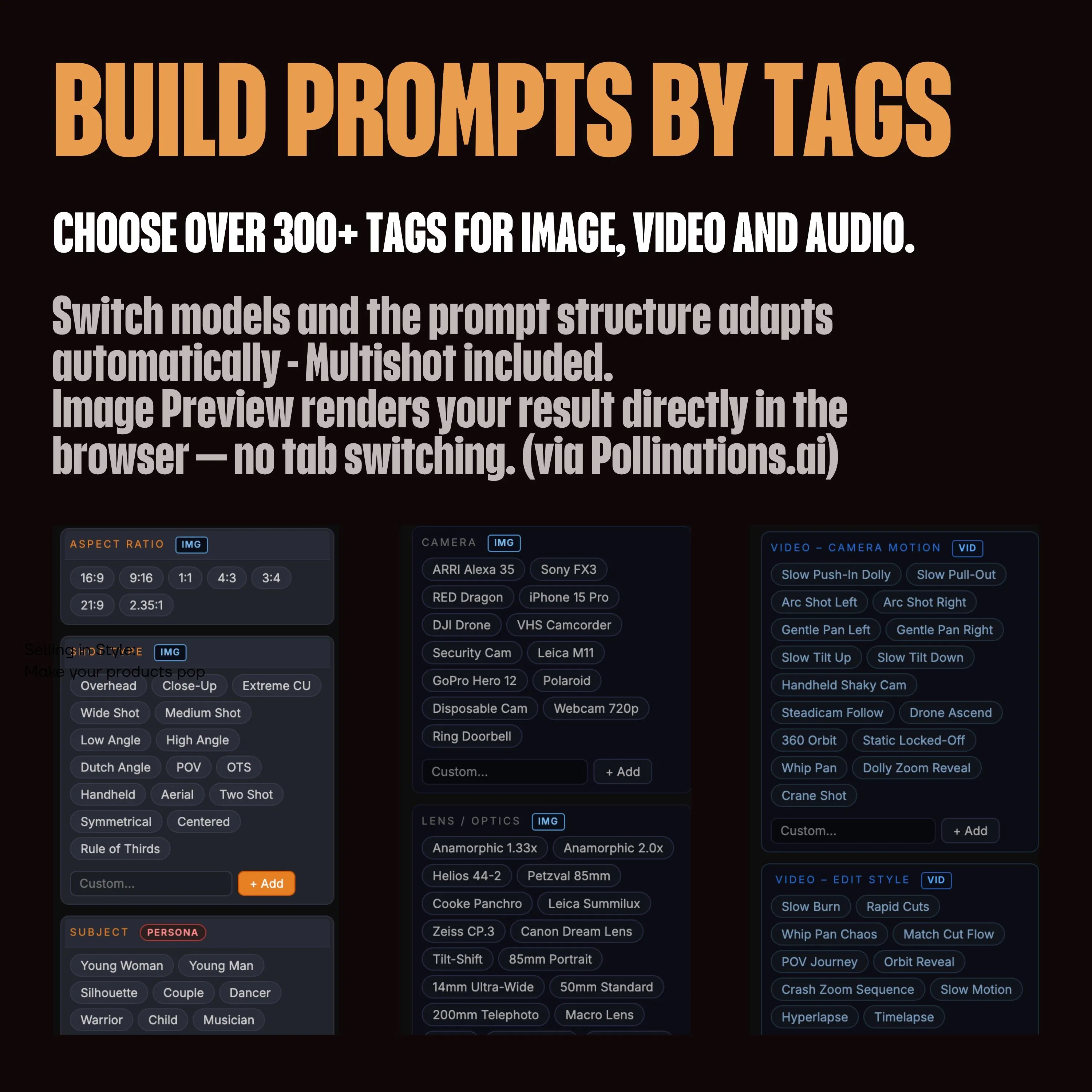 Cinematic Prompt Suite product banner