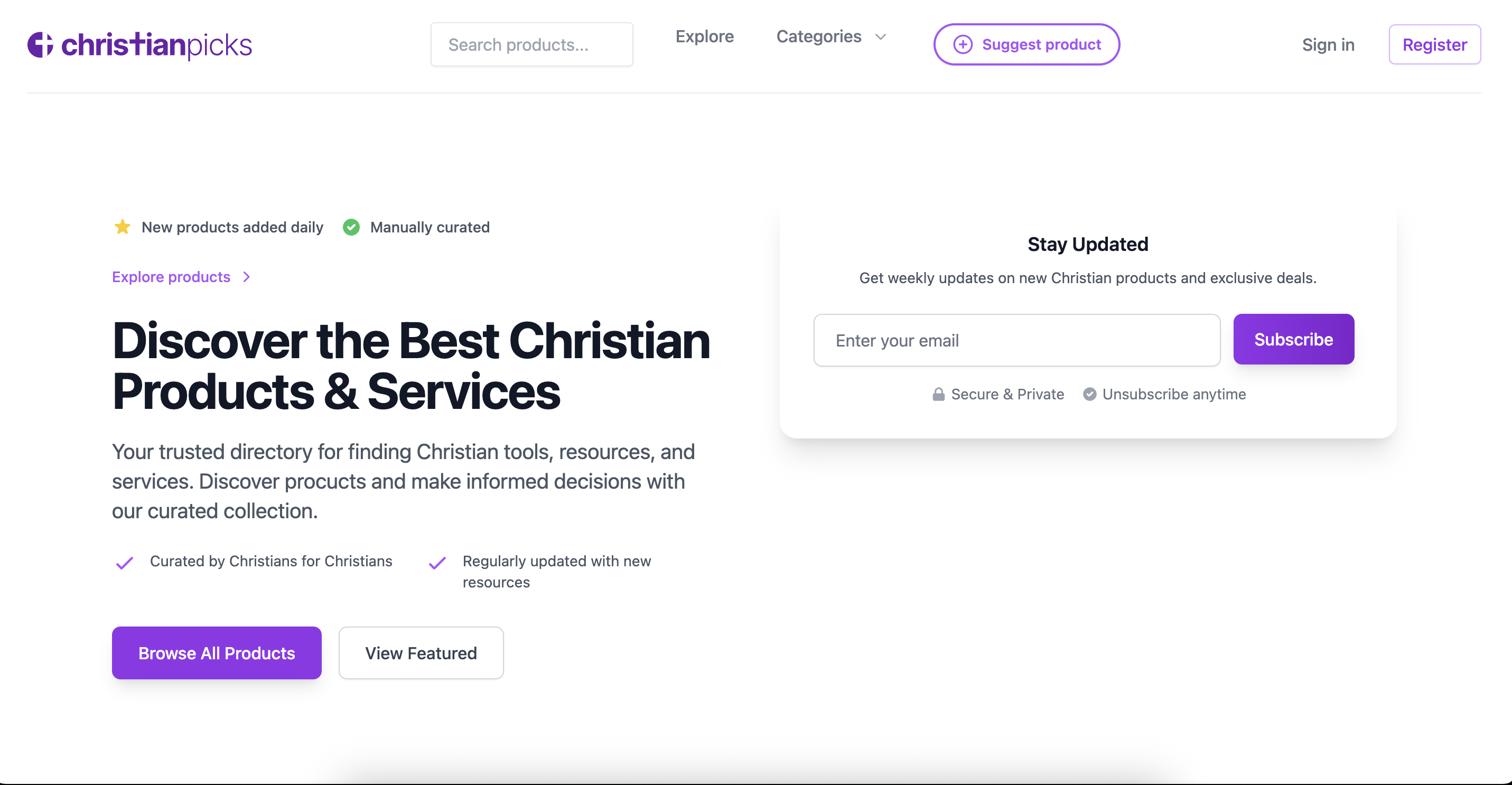 ChristianPicks - Ontdek christelijke hulpmiddelen en diensten media 1