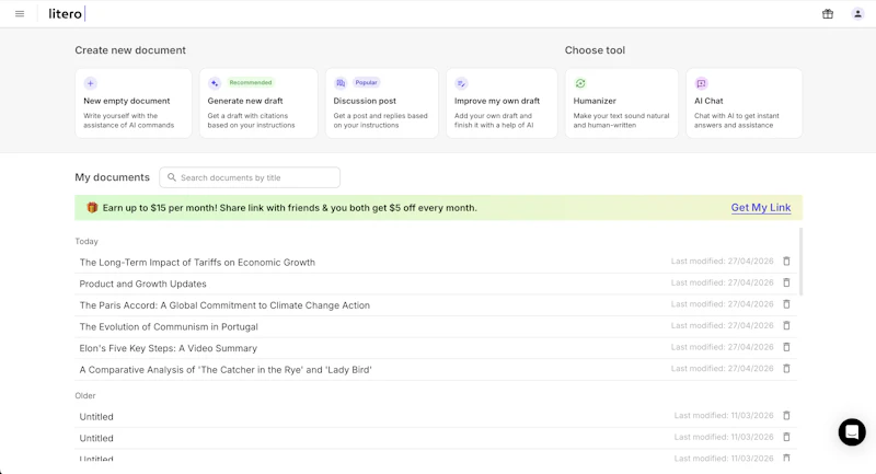 Litero screenshot 3
