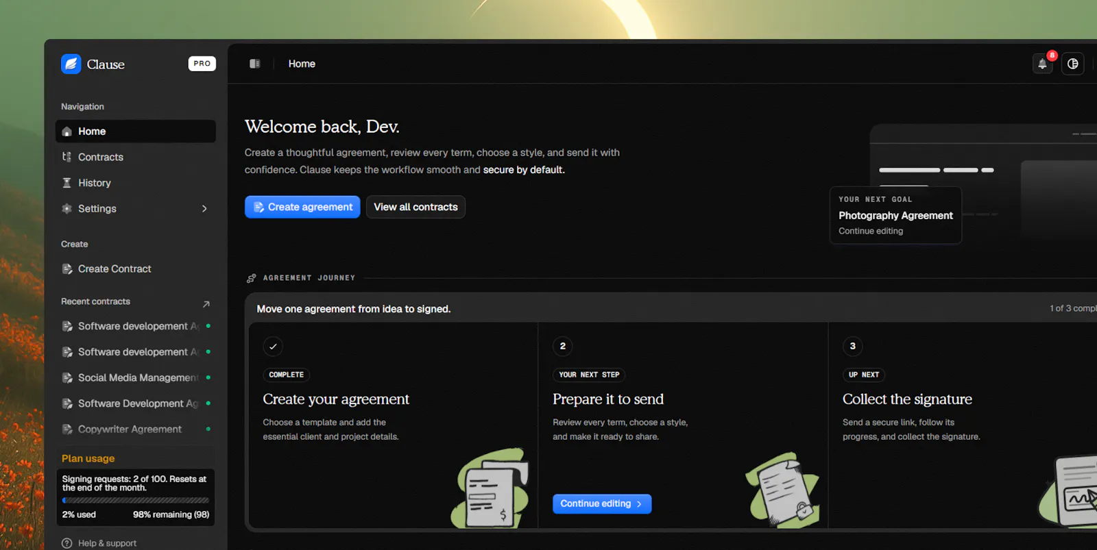 Clause screenshot 4