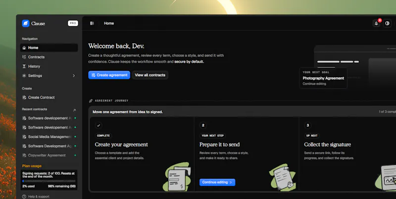Clause screenshot 4