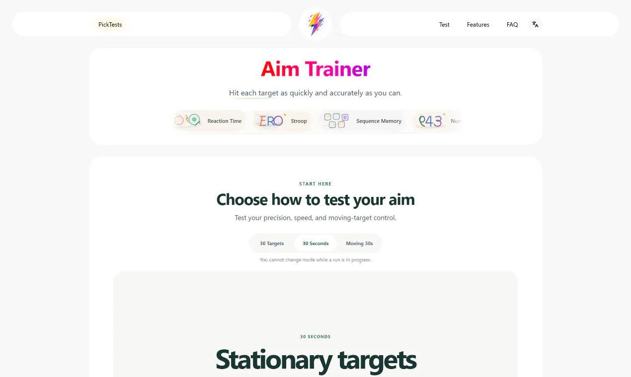 Pick a Test gallery image