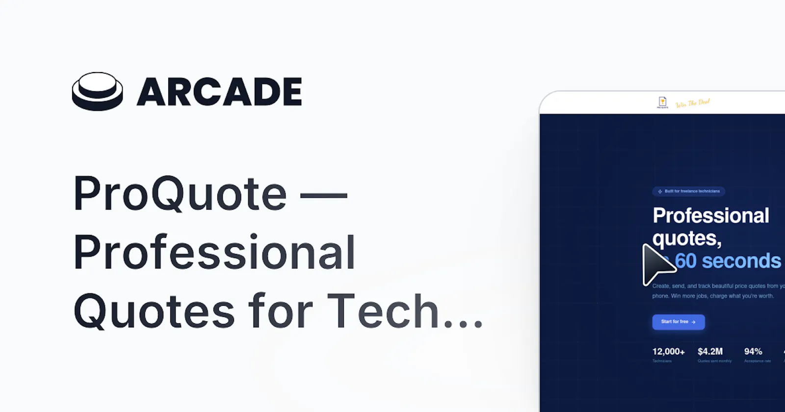 ProQuote — Quotes with E-Signature  screenshot 1