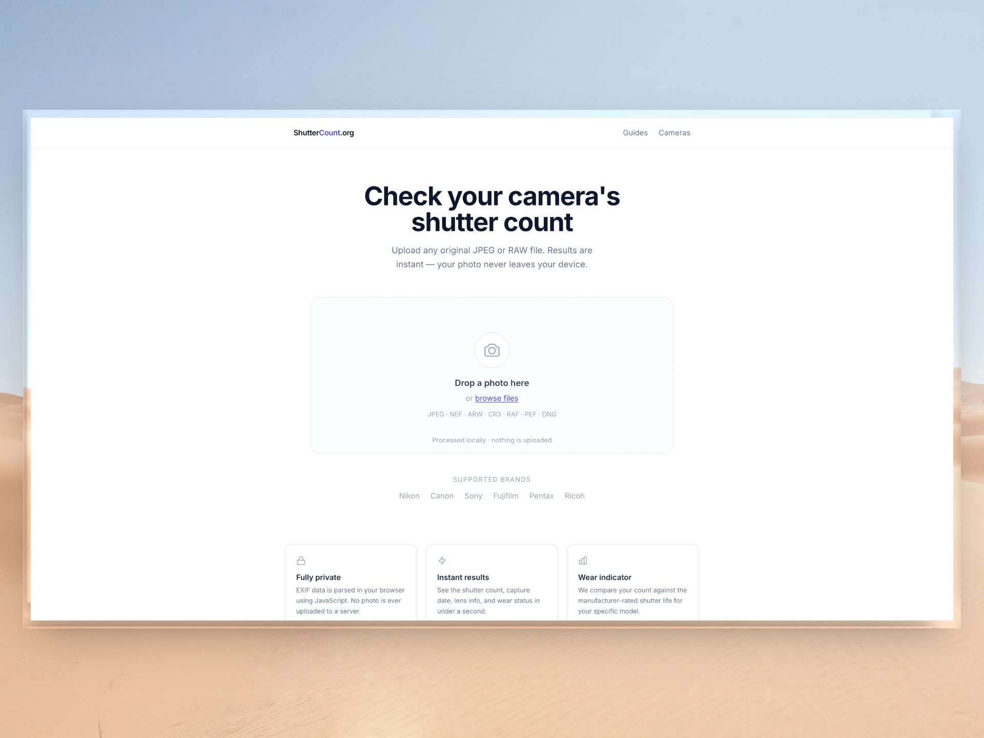 ShutterCount.org gallery image