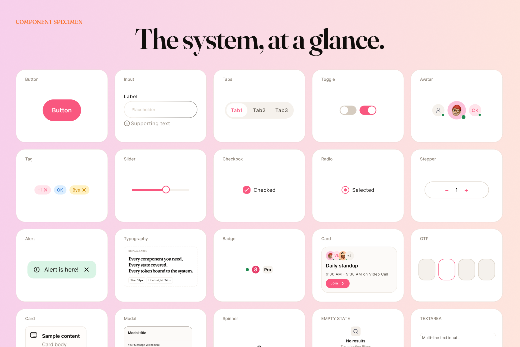 Velar Design System gallery image