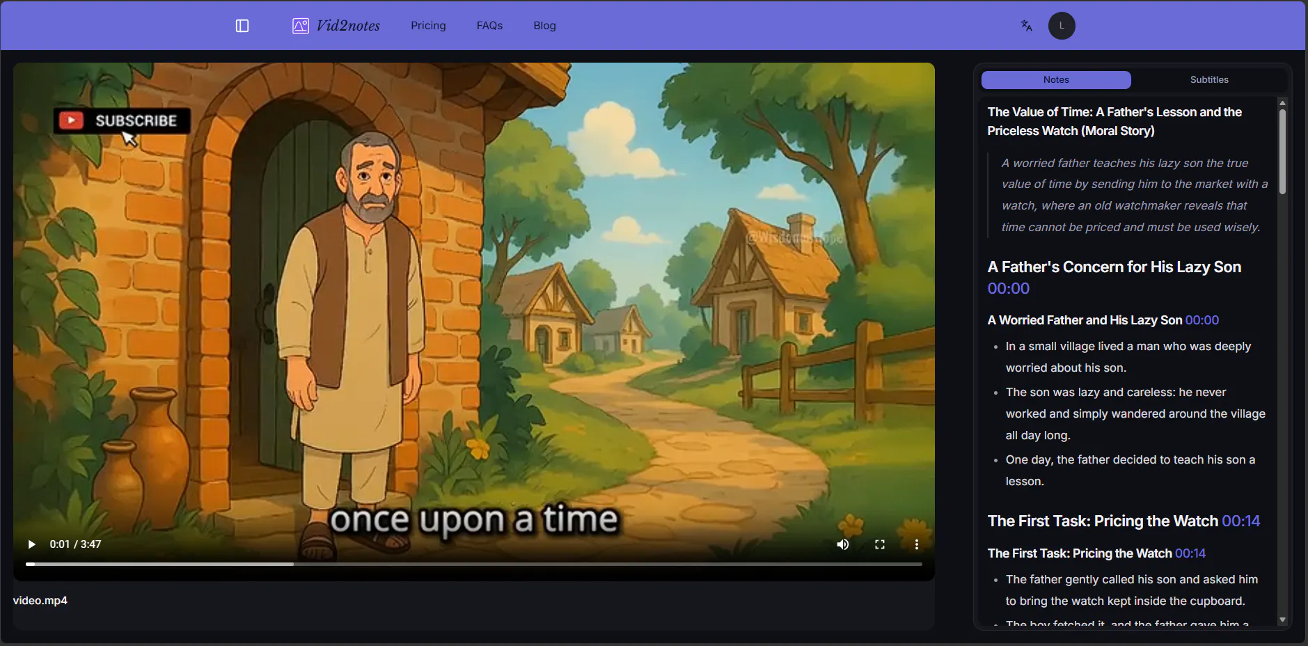 Vid2notes gallery image