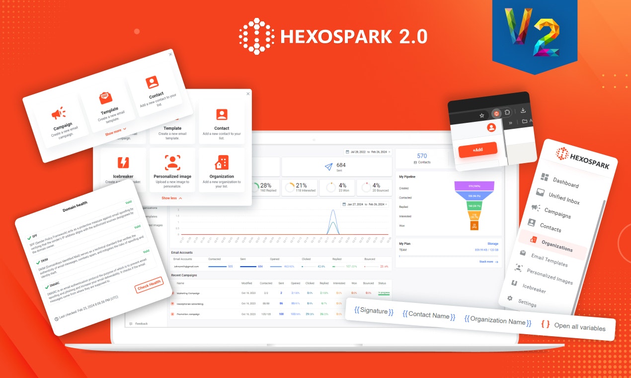 startuptile Hexospark V2-Reach the inbox with personalized emails at scale