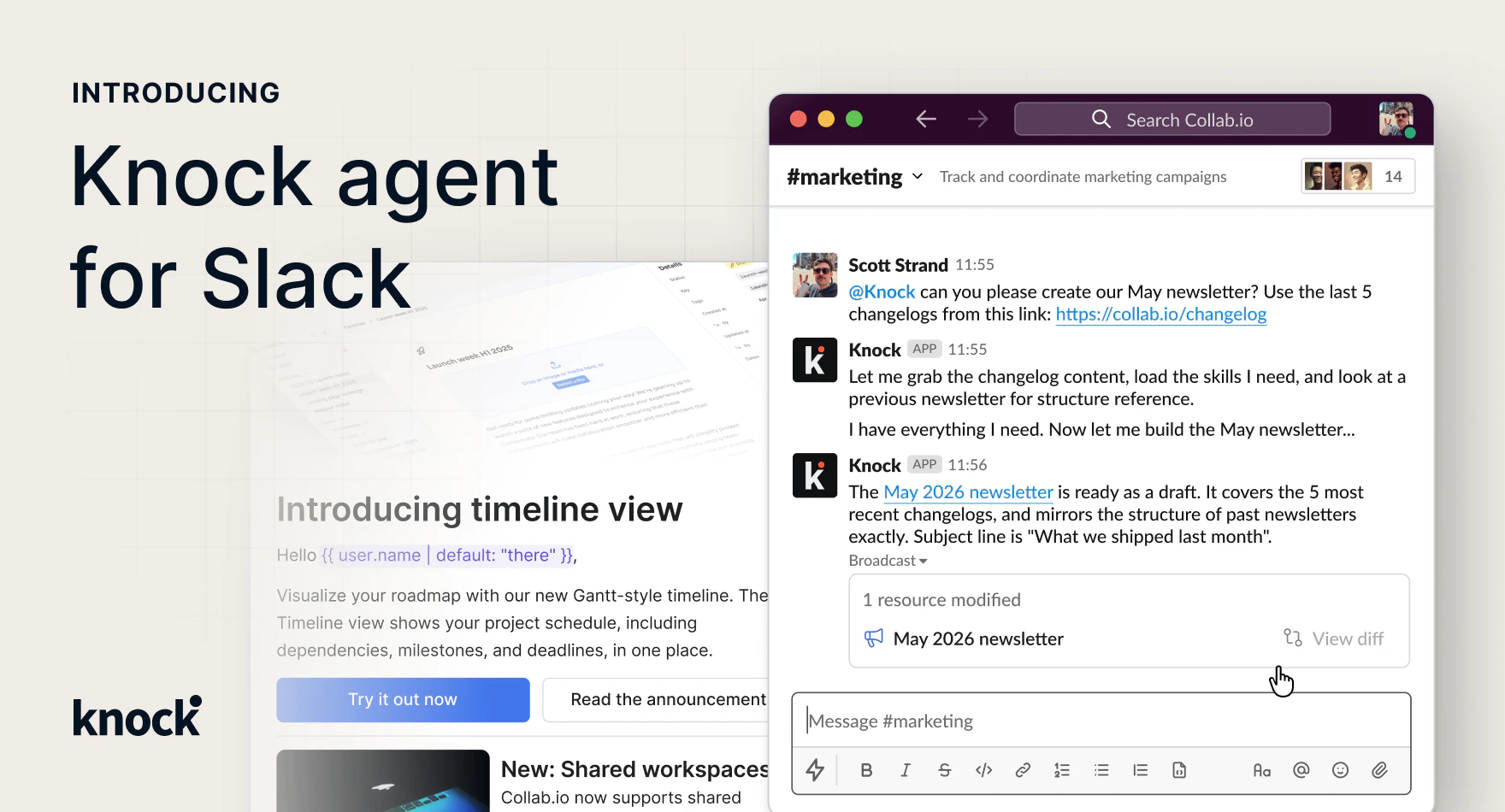 Knock agent for Slack screenshot 1