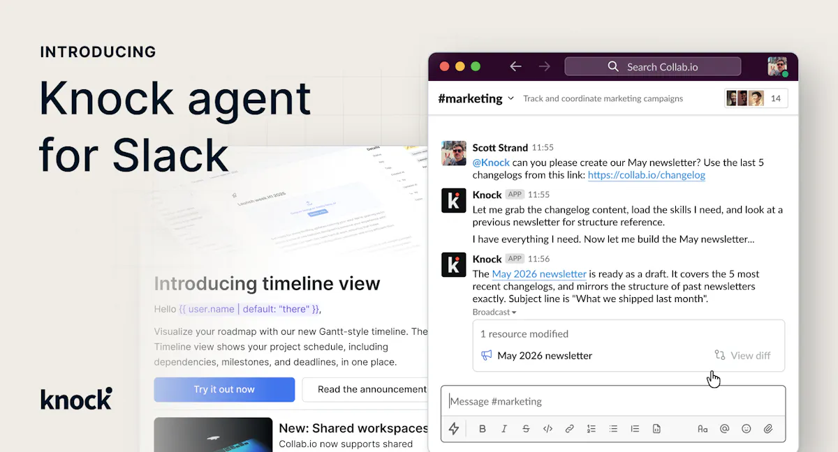 Knock agent for Slack