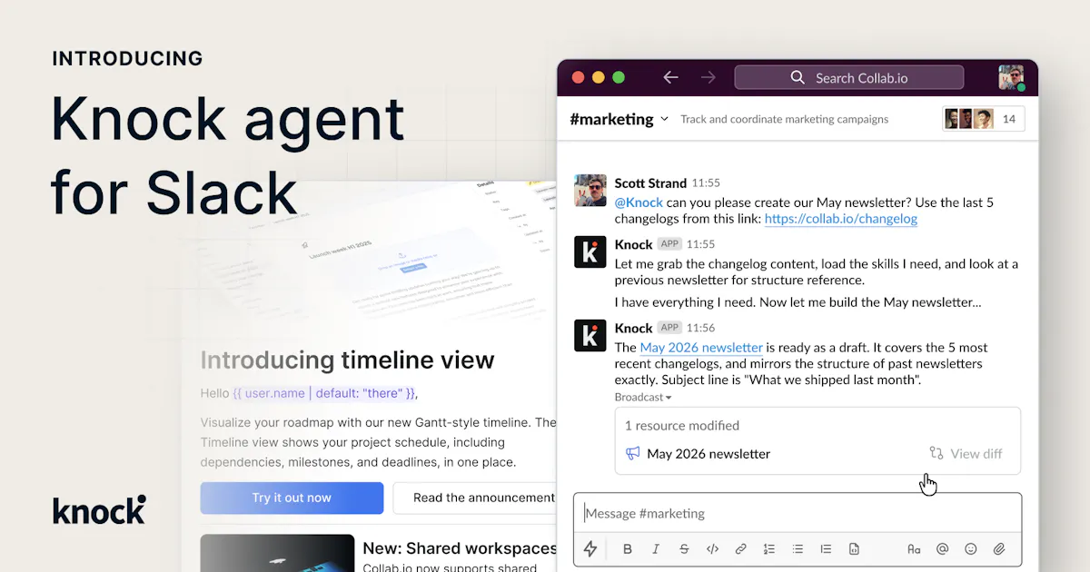 Knock agent for Slack