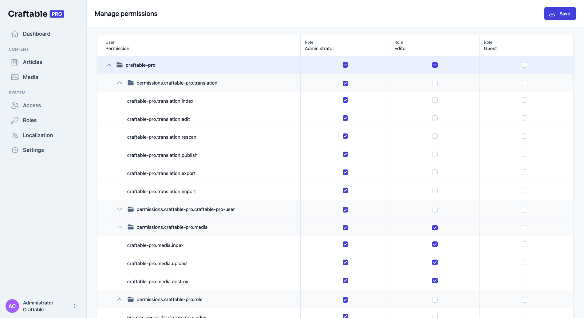 Pro Craftable Pro - Pannello di amministrazione di Laravel e generatore di CRUD media 5