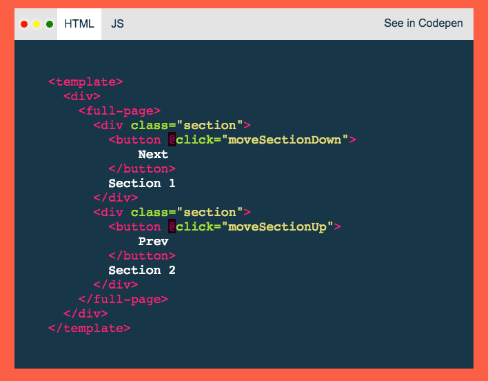fullPage.js gallery image
