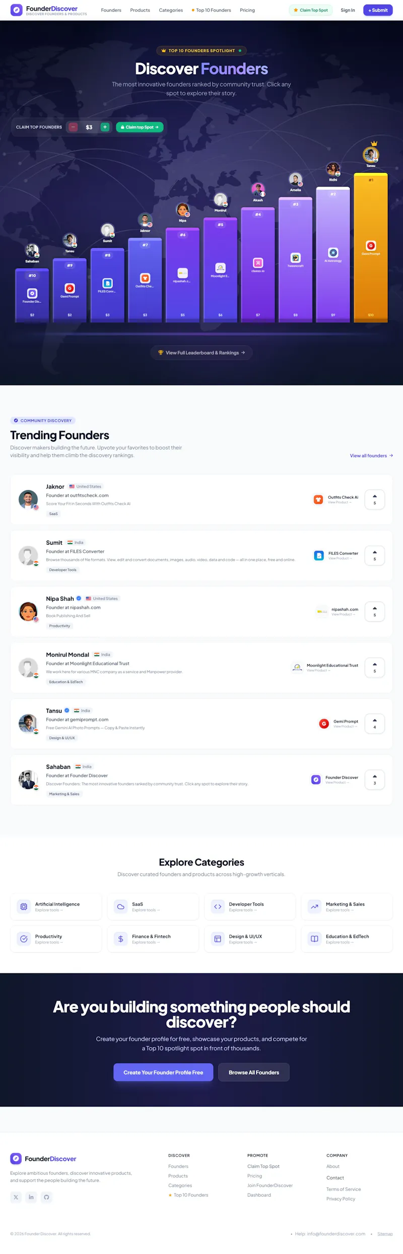 Founder Discover screenshot 1